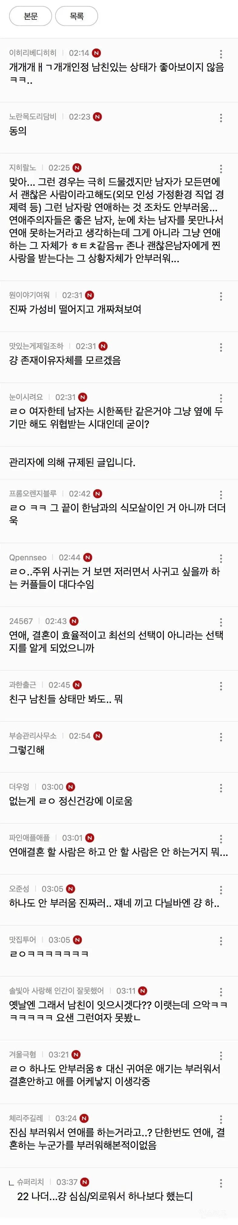 요즘 여자들이 연애 안하려고 하는 가장 큰 이유
