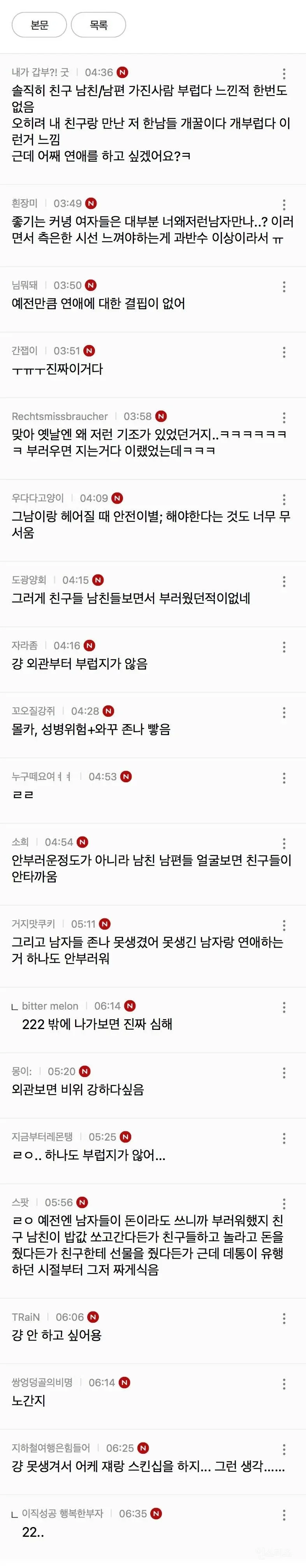 요즘 여자들이 연애 안하려고 하는 가장 큰 이유