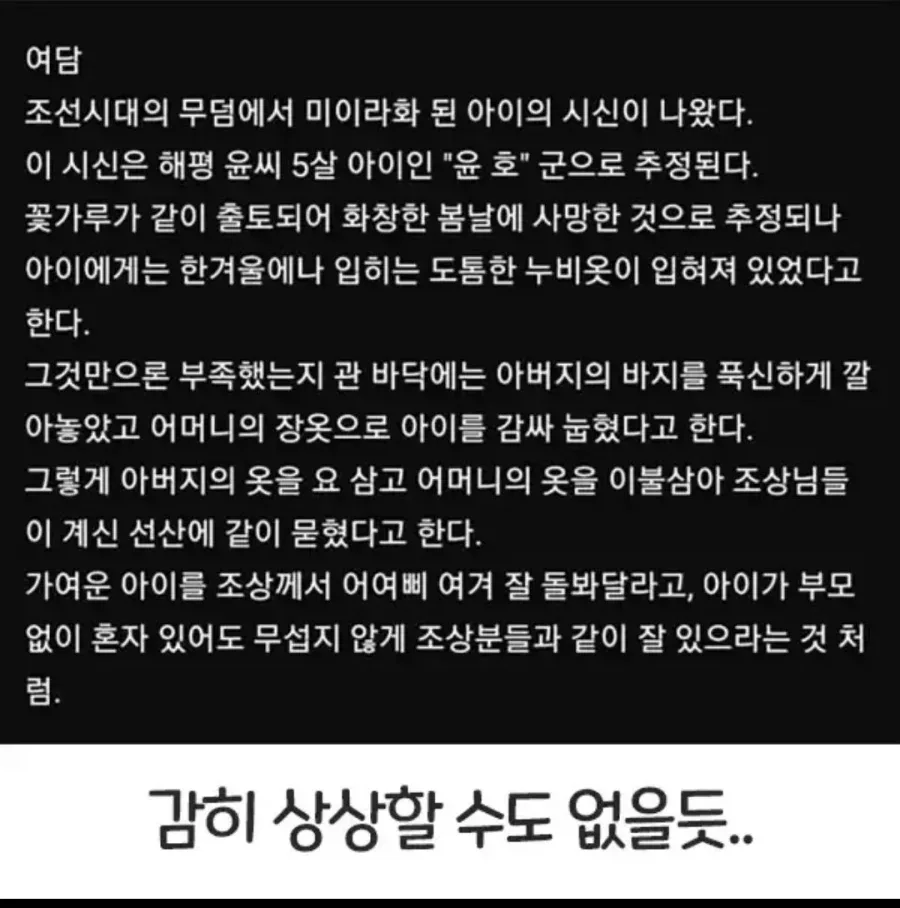 예법이 따로 없다는 아기장례식.jpg