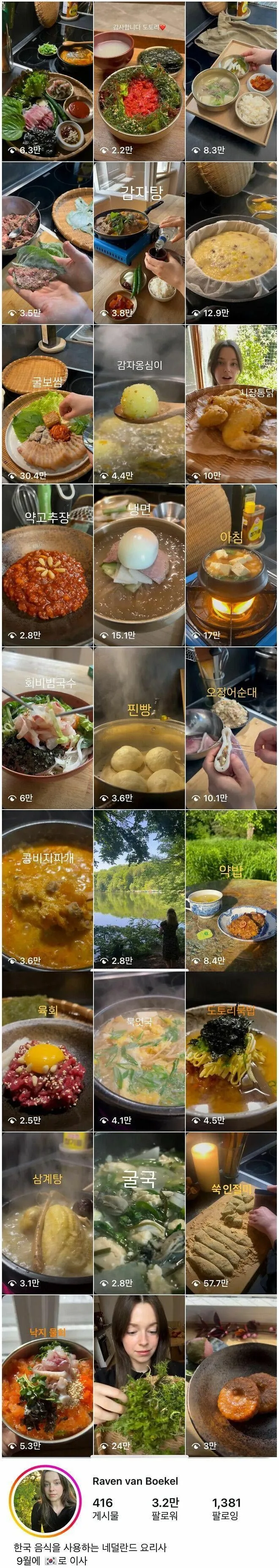 한식을 사랑하는 네덜란드 누나