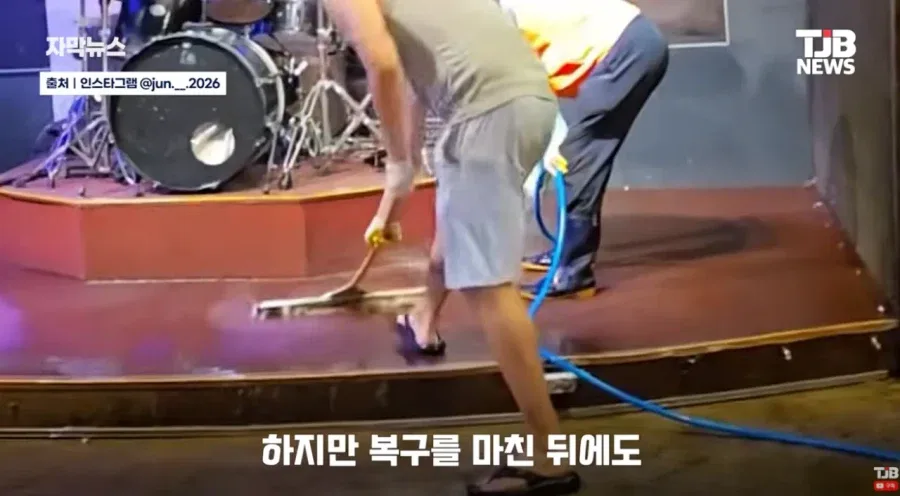 휴가 나오자마자 거제로 폭우 소식에 달려간 23살 군인