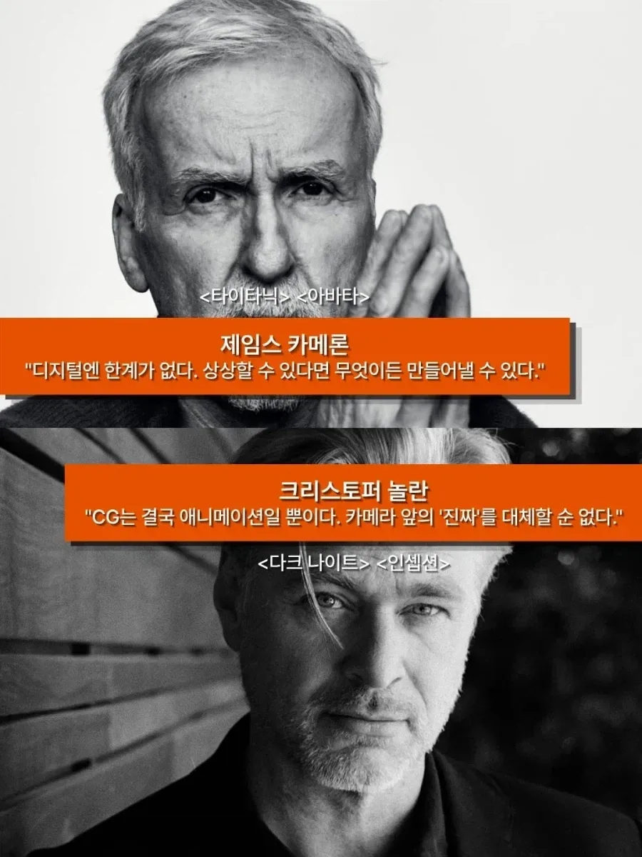 정반대로 갈린 영화 거장들의 철학
