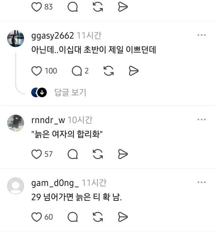 여자가 가장 이쁜나이