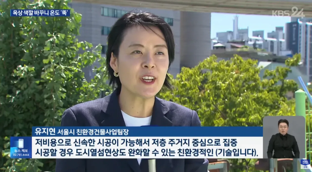 "페인트만 바꿨는데"... 옥상 색깔 바꾸니 온도 '뚝'