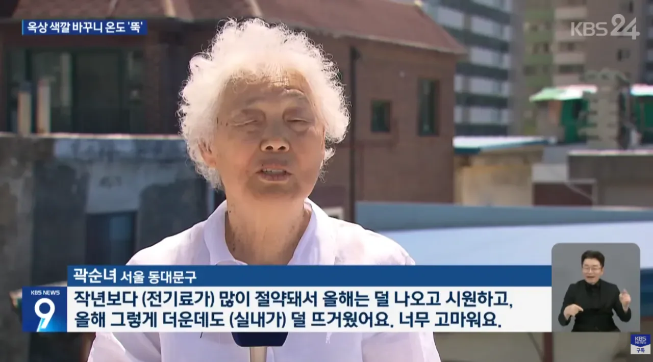 "페인트만 바꿨는데"... 옥상 색깔 바꾸니 온도 '뚝'