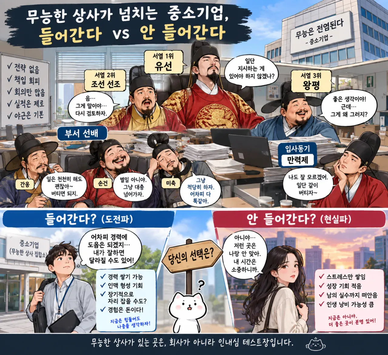 file_00000000ec788206ab172dbe70e470ab.png 무능한 인간 득실대는 중소기업, 들어간다 vs 안 들어간다.jpg