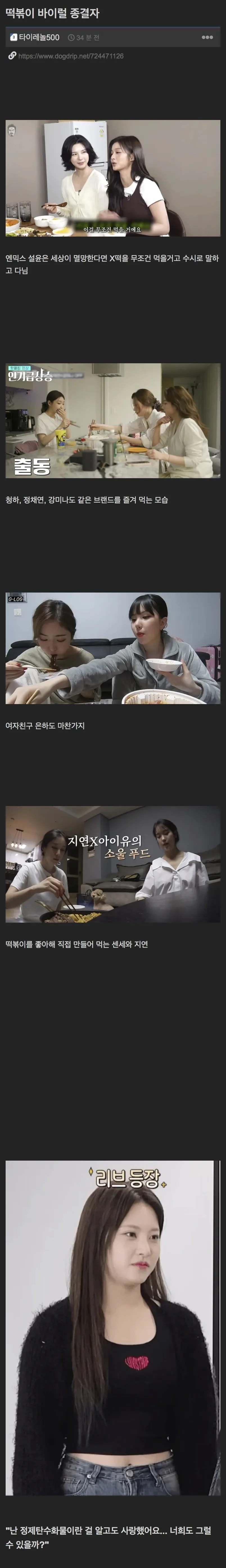 떡볶이 바이럴 종결자