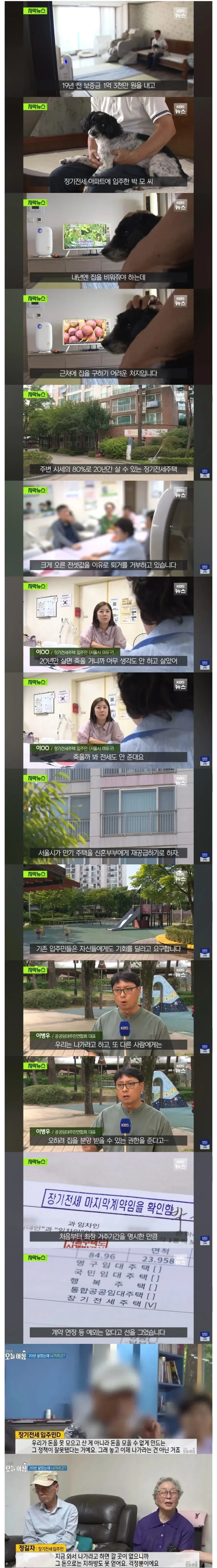 내년 만기되는 서울시 20년 장기전세 현황과 서울시 답변 나옴