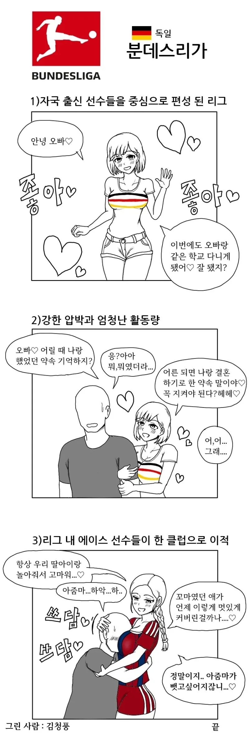 유럽 축구 4대리그 특징.manhwa