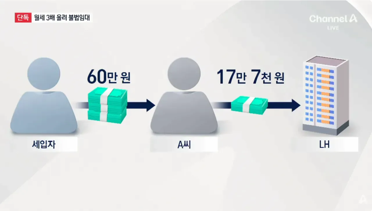 [단독]18만 원 임대주택으로 월 60만 원 재임대
