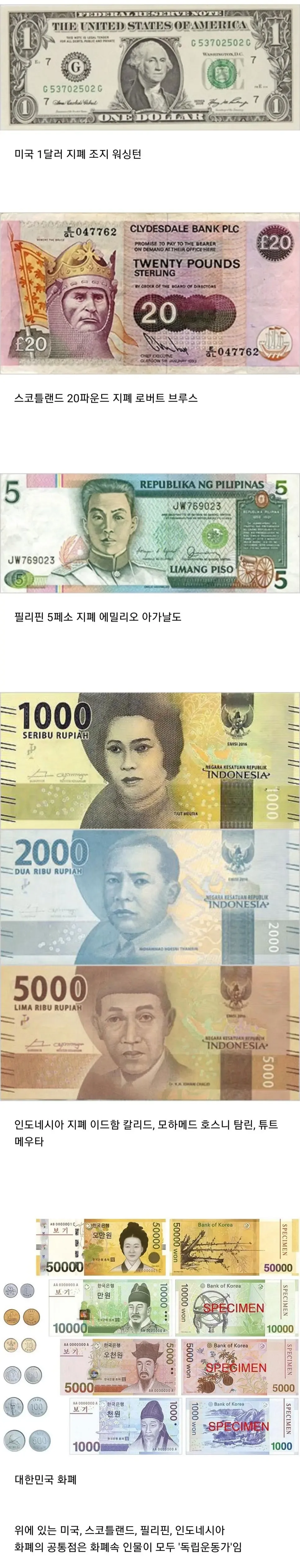 일부 외국인들도 의아해한다는 대한민국 화폐의 이상한점