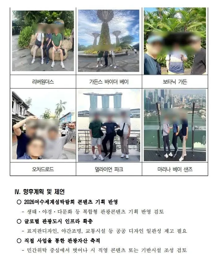 여수 섬박람회 국외출장 보고서 모음