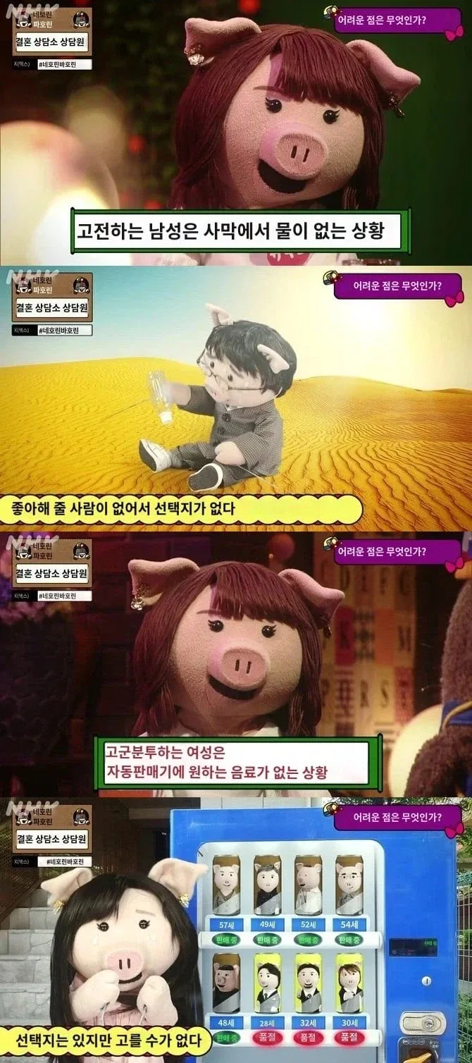 일본 NHK에서 분석한 결혼 못 하는 남녀 차이점.jpg