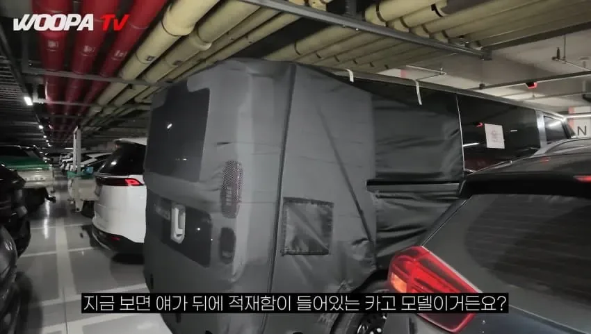 기아 PV7 위장막 실물.....jpg