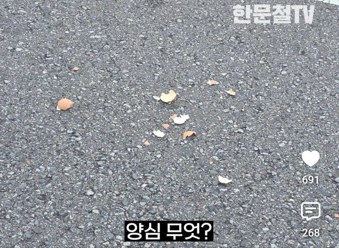 어이가 없어서 계속 보게 됐다는 제보자