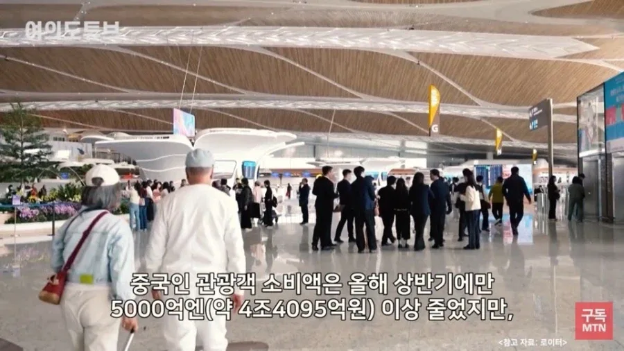 중국인 관광객 반토만 난 일본 근황