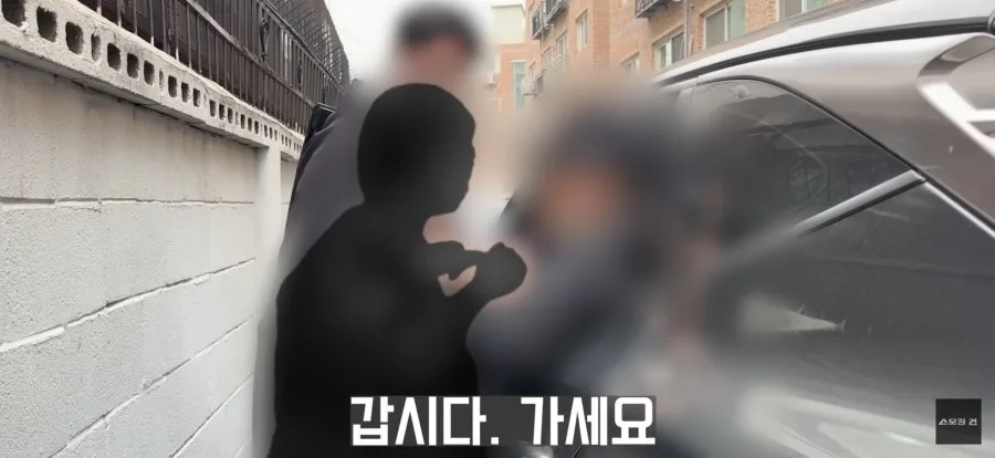 체포되면서 내연녀와 눈물로 이별하는 지명수배범.JPG