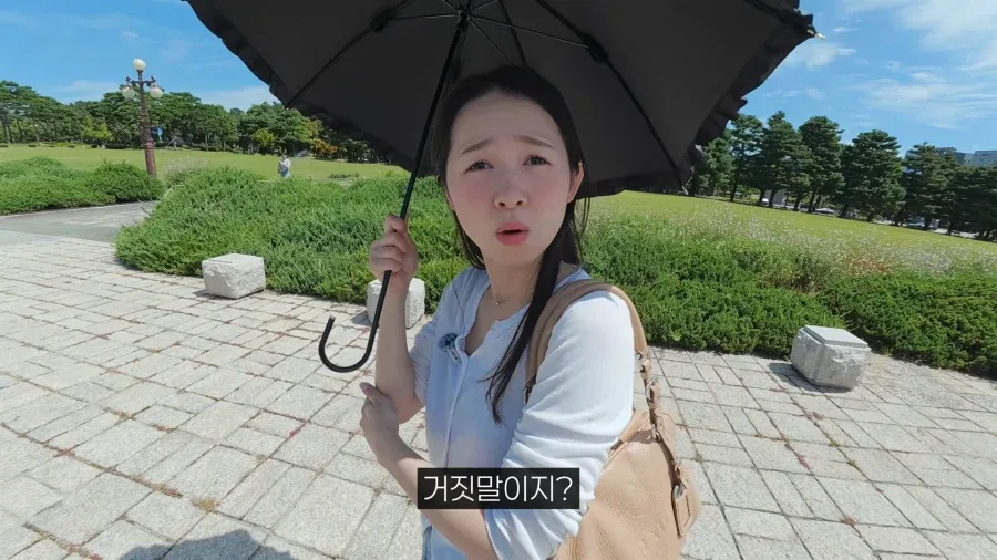 일본인 아내에게 국회의사당 비밀을 알려주는 남편