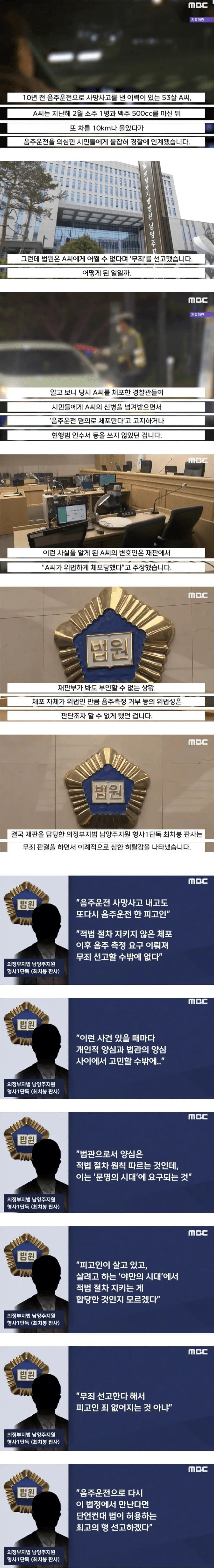 음주운전 무죄 판결을 내리며 판사가 한탄한 이유.jpg