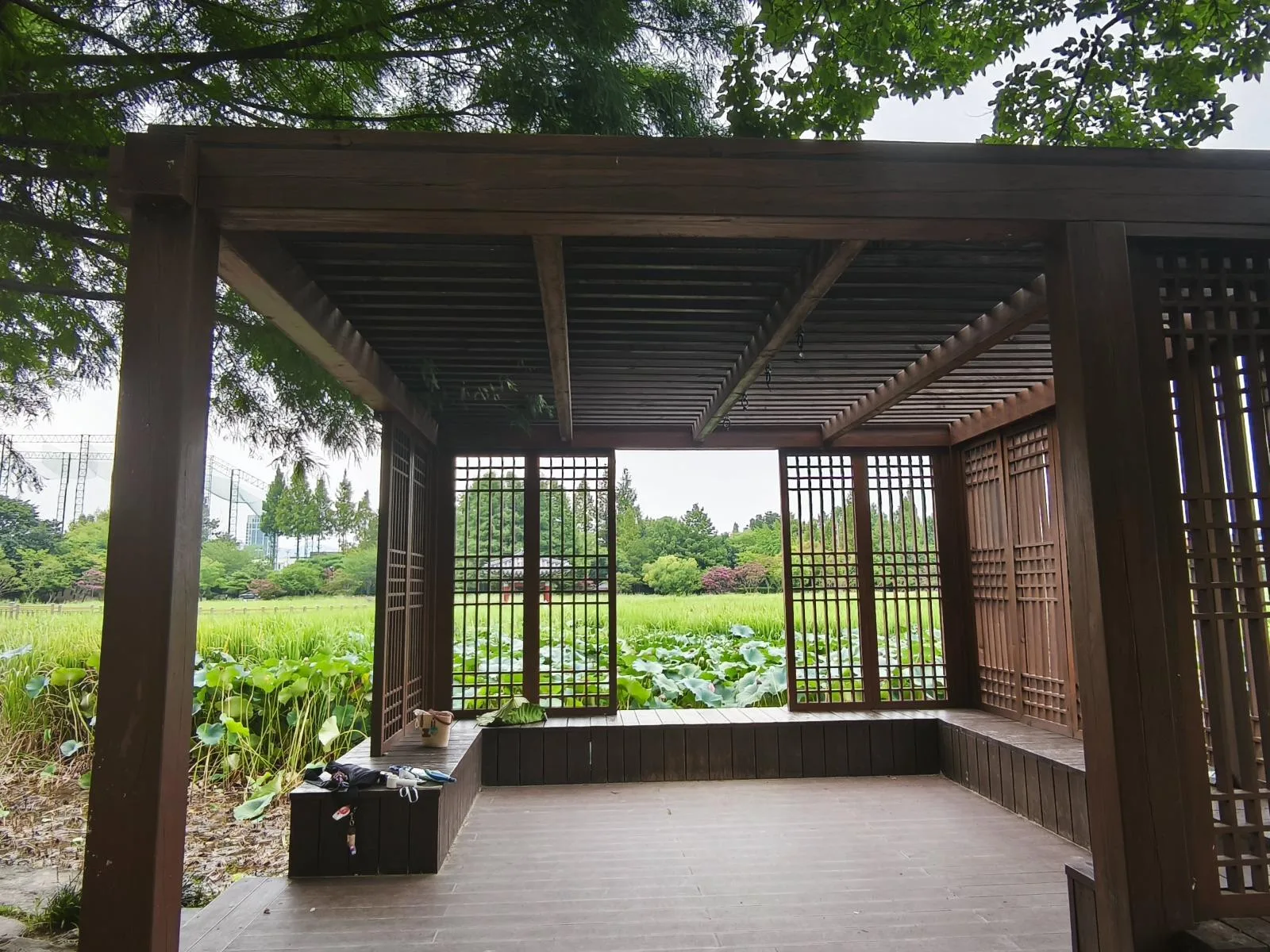 전주 덕진호수 연화정 도서관