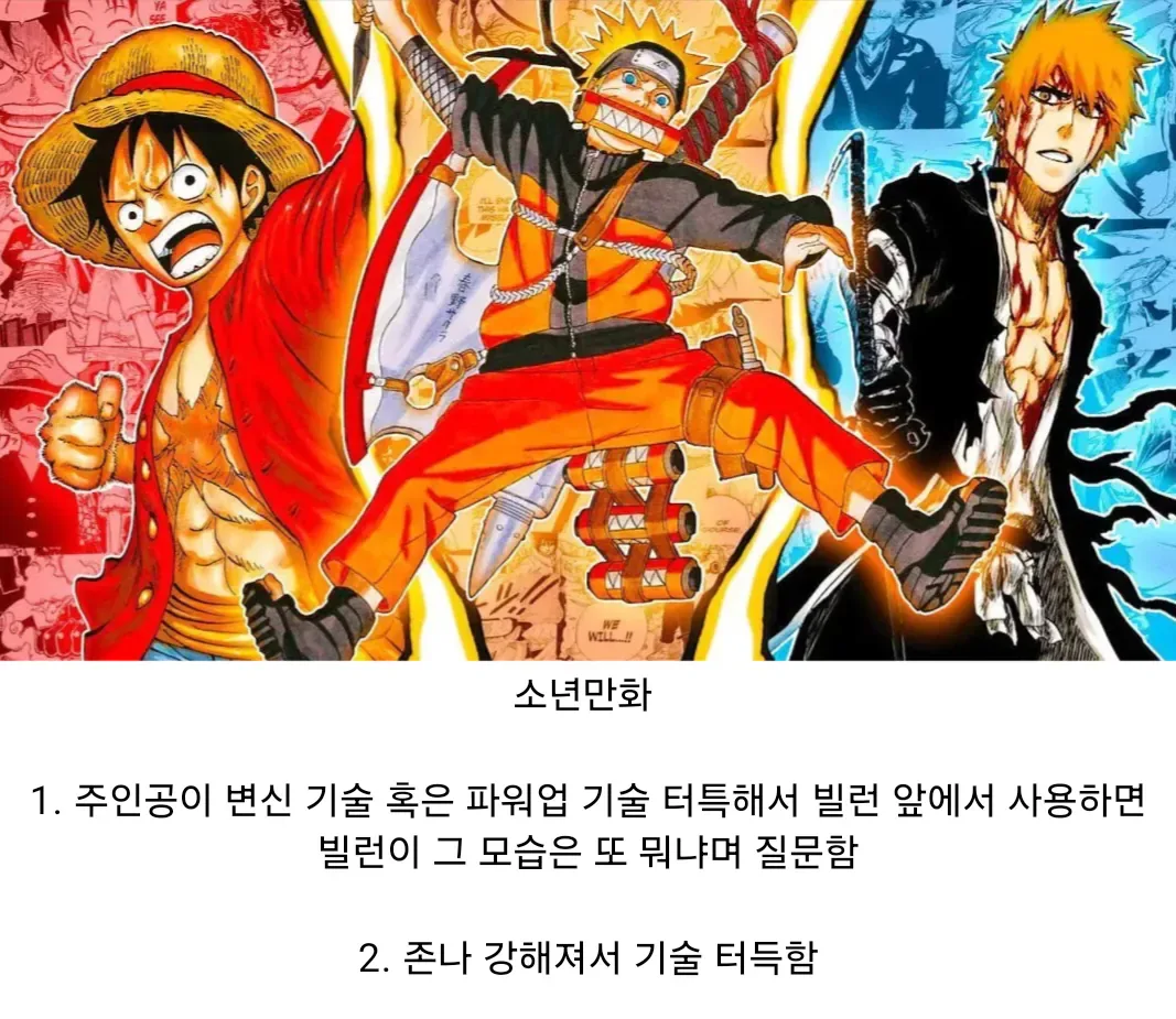 소년만화와 마법소녀물의 차이점