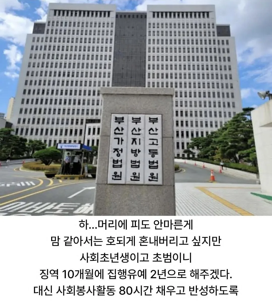 사회봉사 80시간이 귀찮아서...
