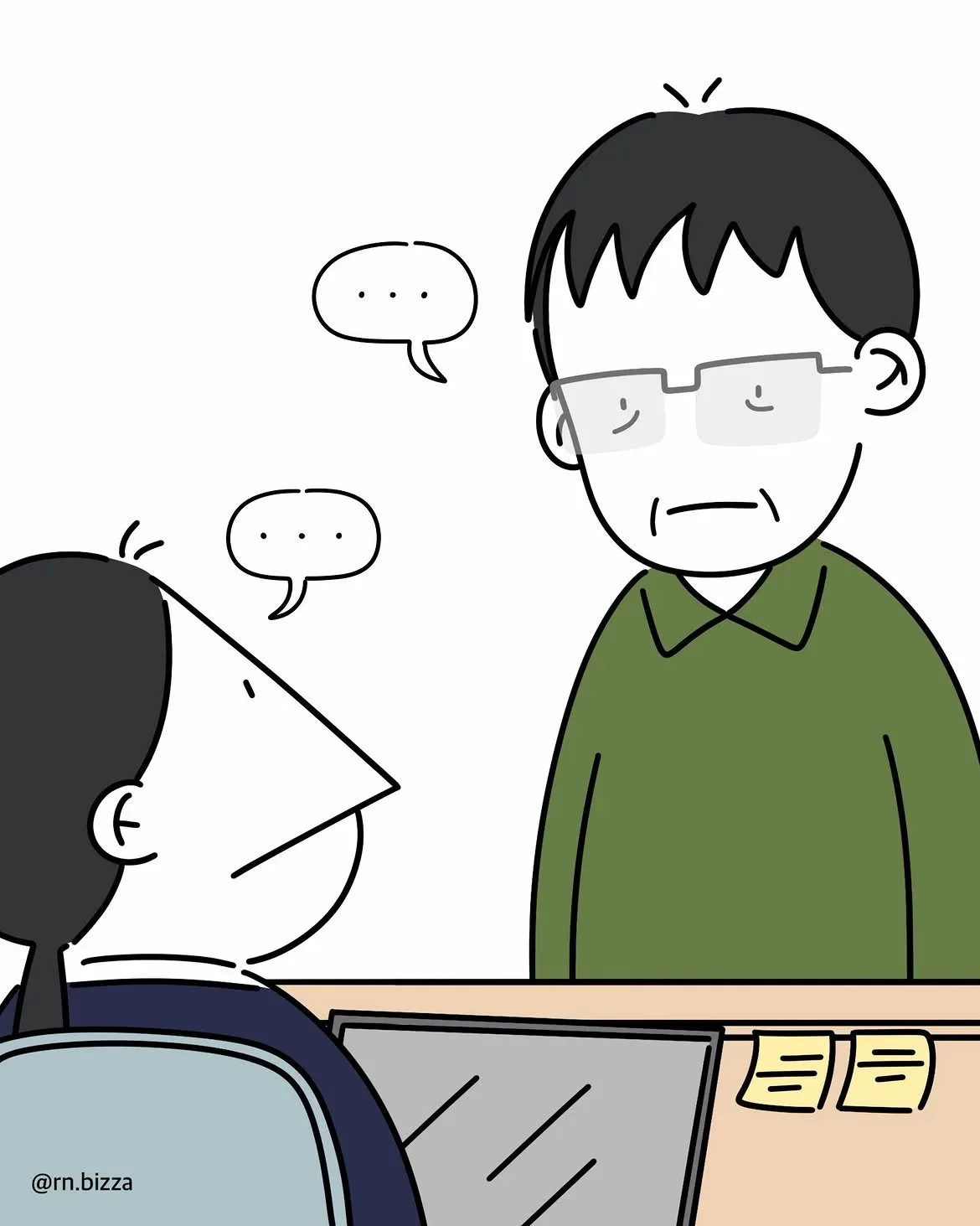 언제나 말없이 접수하시는 분이 계셨어요