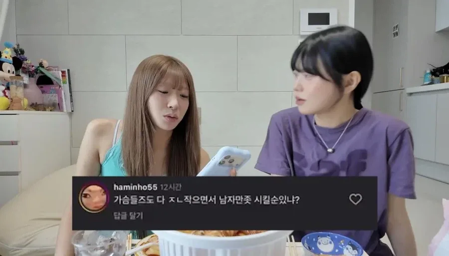 유튜브에 성희롱 댓글 남기는 초딩들