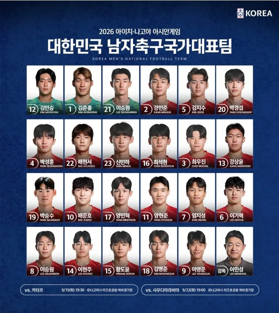 오늘 아시안게임 축구 카타르전 지상파 3사 생중계.jpg