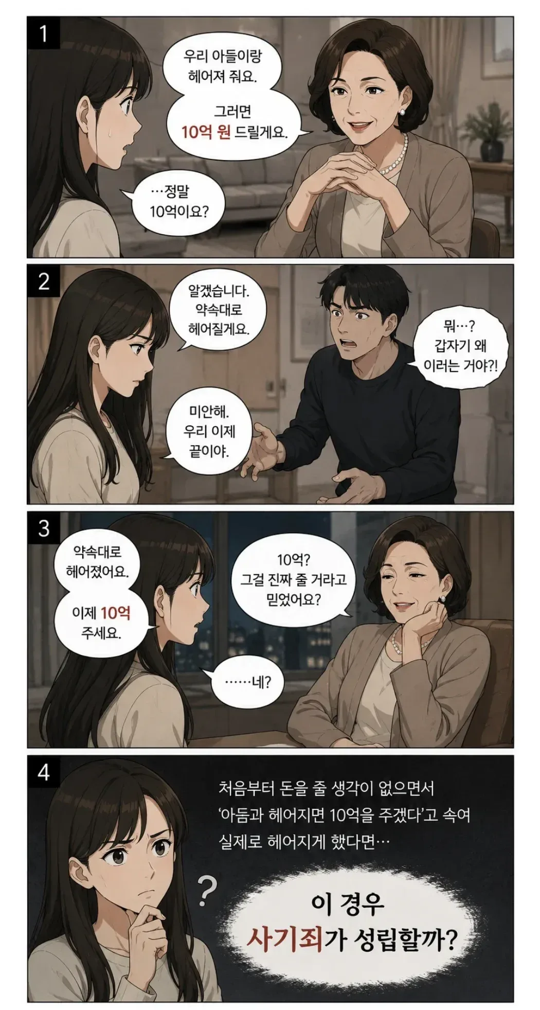 내 아들과 헤어지면 10억