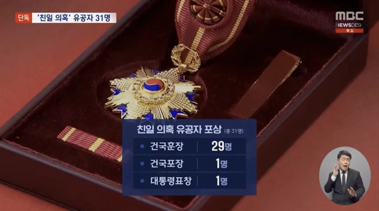 [단독] '친일 논란' 독립유공자 최소 31명‥8년째 취소는 1명