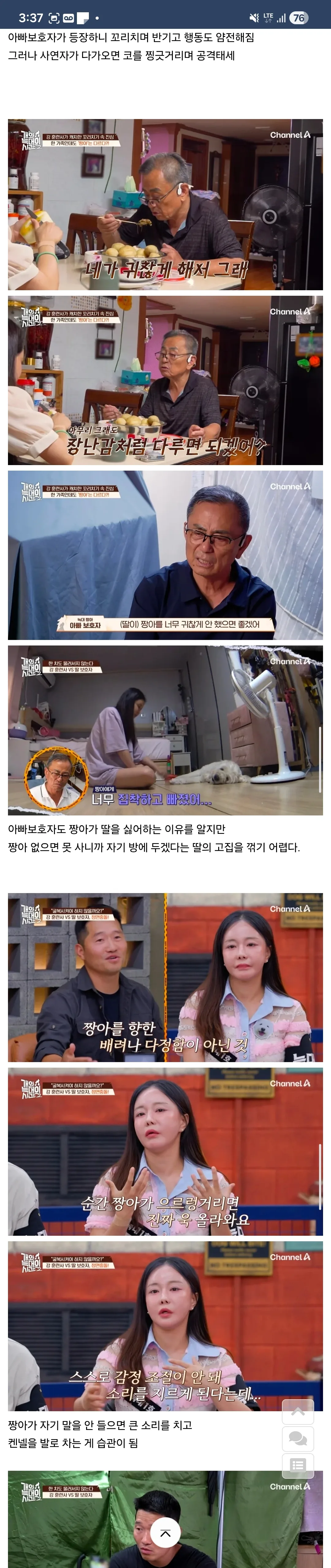 개가 원해요? 개가 원하지 않는다자나요