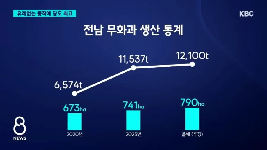 폭염 + 가뭄으로 수혜를 본 과?실