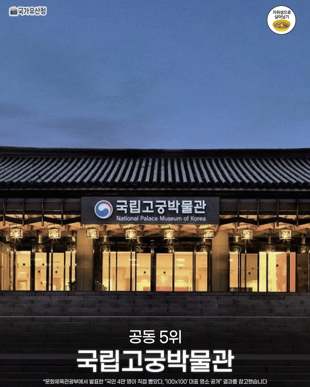 한국인들이 직접 뽑은 한국의 대표 명소 TOP10