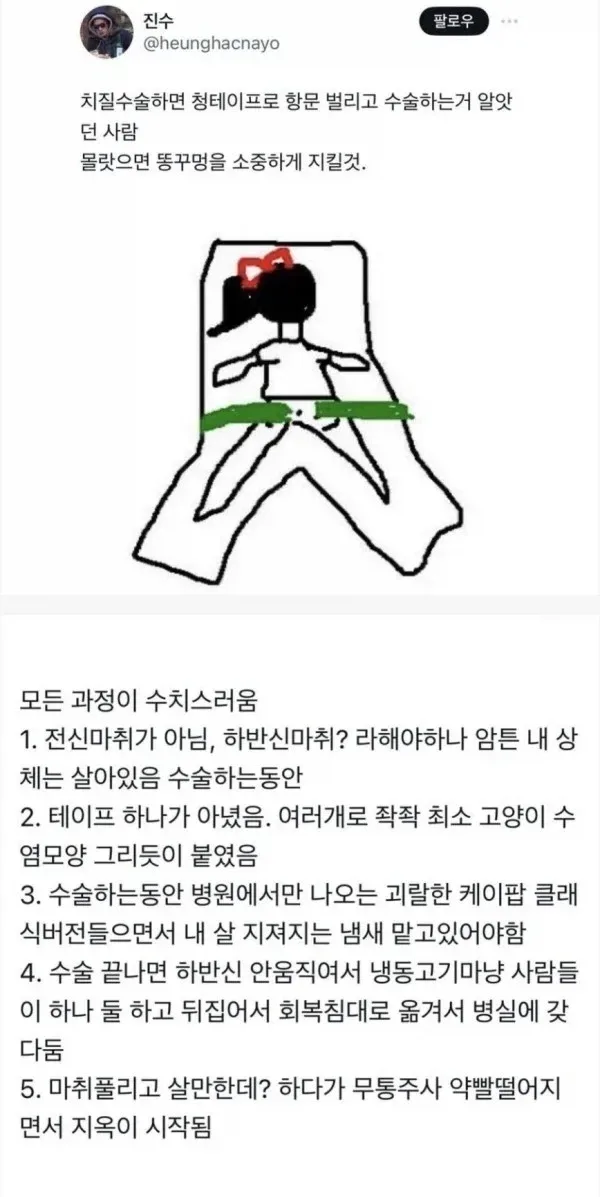 똥구멍을 소중하게 지켜야 하는 이유