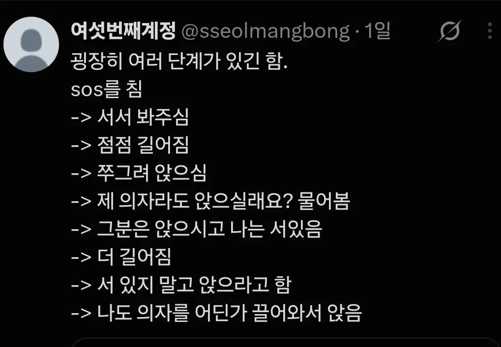 직장에서 누가 내 일 봐줄때 공감