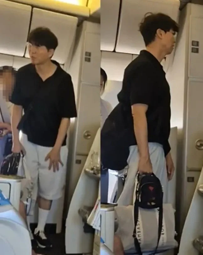 “내렸다 다시 탔다” 아니었다…박수홍, 기내서 연신 “죄송합니다”