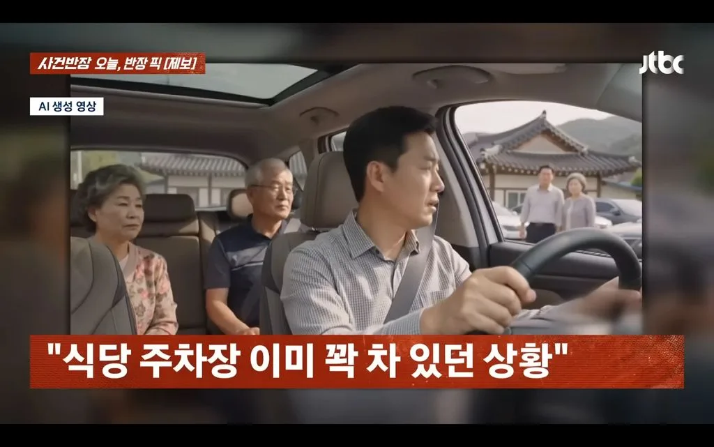 시골 식당 주차비