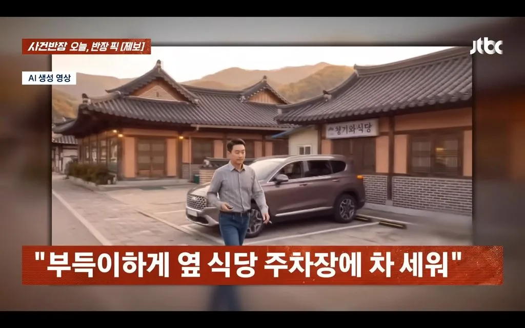 시골 식당 주차비