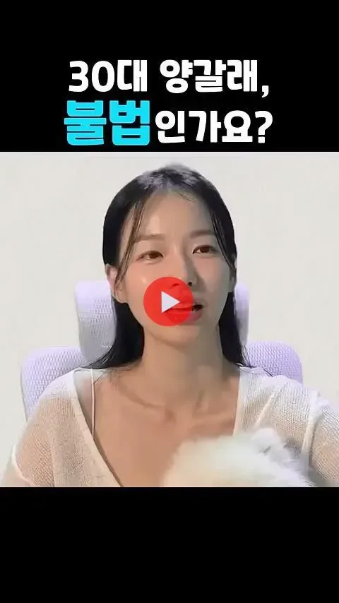 30대 양갈래, 불법인가요?