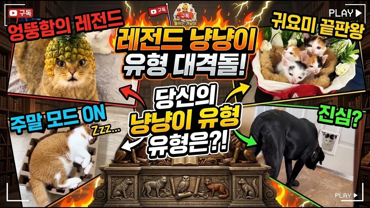 힐링 가득 세상 귀여운 고양이 레전드 모음