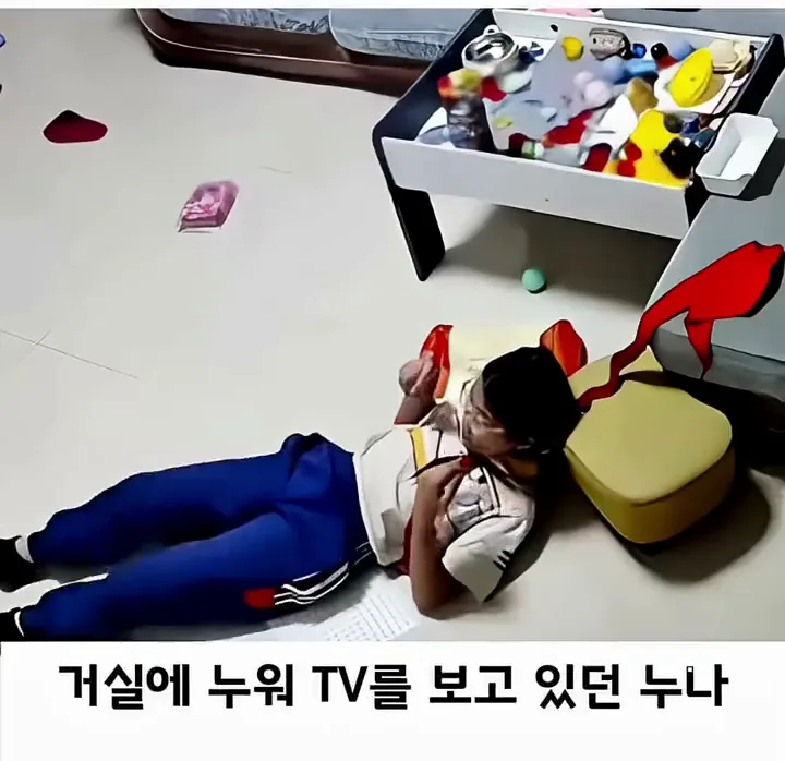 동생을 지켜낸 누나의 빠른 대처