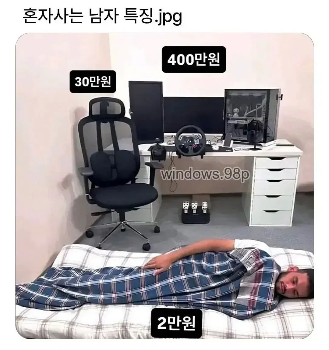 혼자사는 남자집 특징