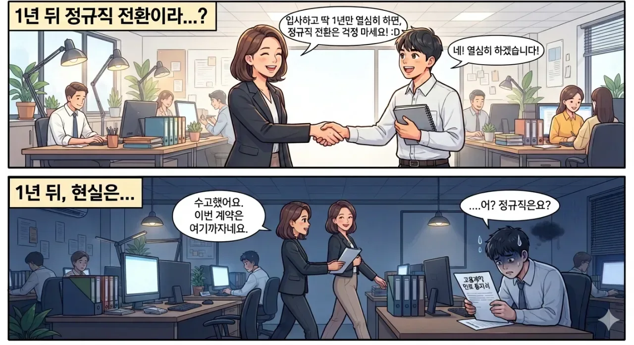 버려지는 계약직들