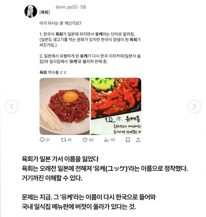 한국으로 역수입 된 단어