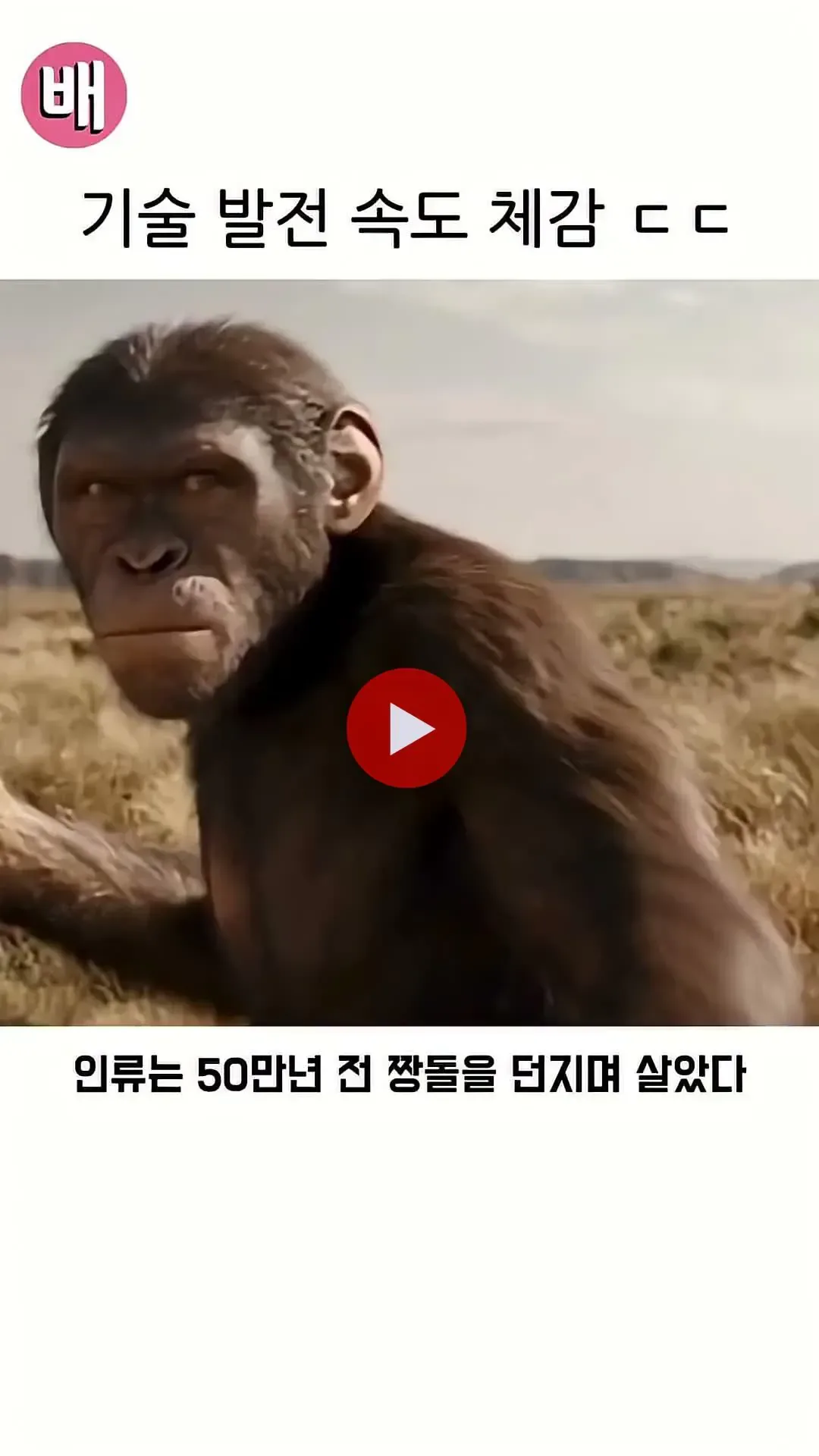 인류의 기술 발전 속도